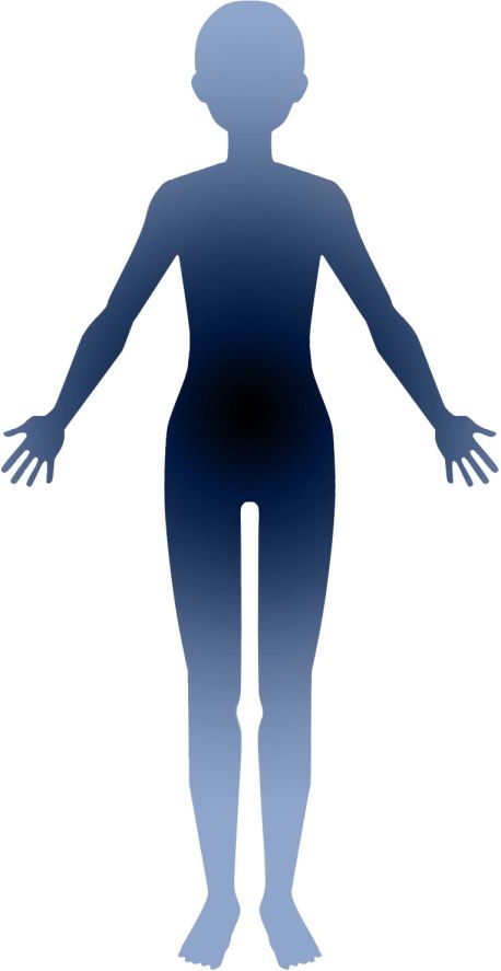 Outline illustration of a person
