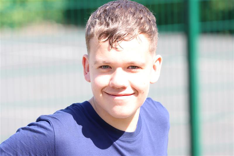 Boy smiling
